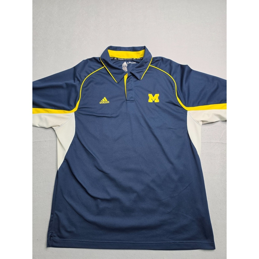 Adidas ClimaCool Michigan Wolverines Football Shirt Men's XL Blue Performance